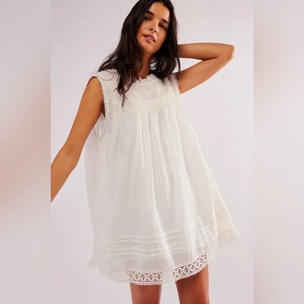 Free People Shea Solid Mini ivory
